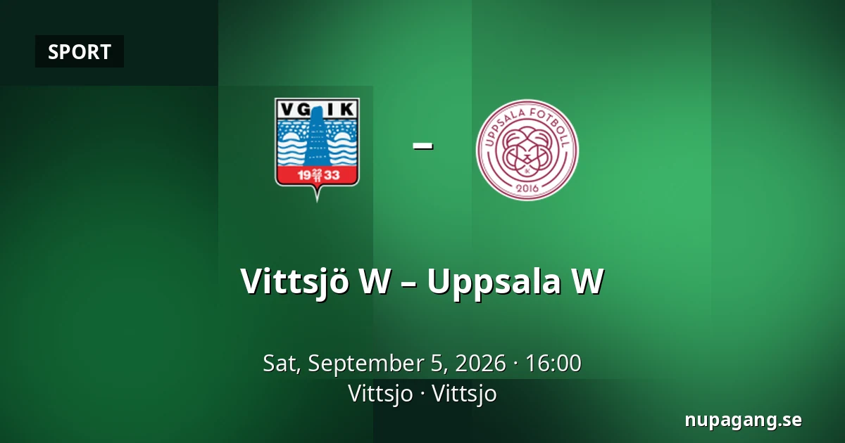 Vittsjö W – Uppsala W — Vittsjo, Vittsjo