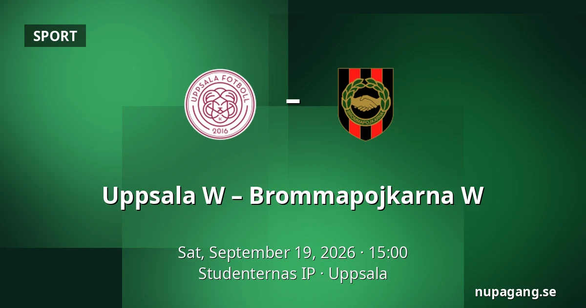 Uppsala W – Brommapojkarna W — Studenternas IP, Uppsala