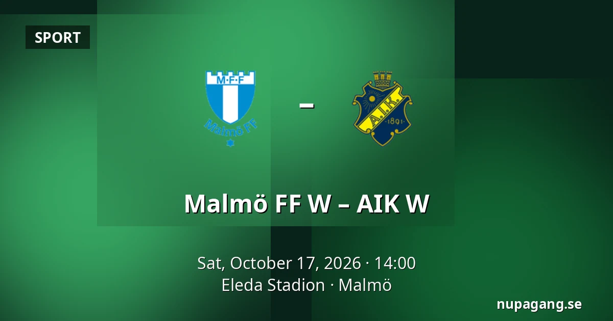 Malmö FF W – AIK W — Eleda Stadion, Malmö