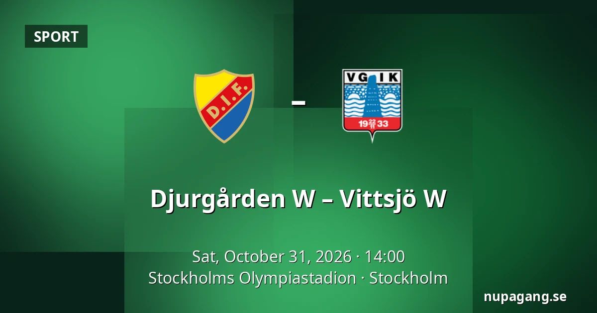 Djurgården W – Vittsjö W — Stockholms Olympiastadion, Stockholm