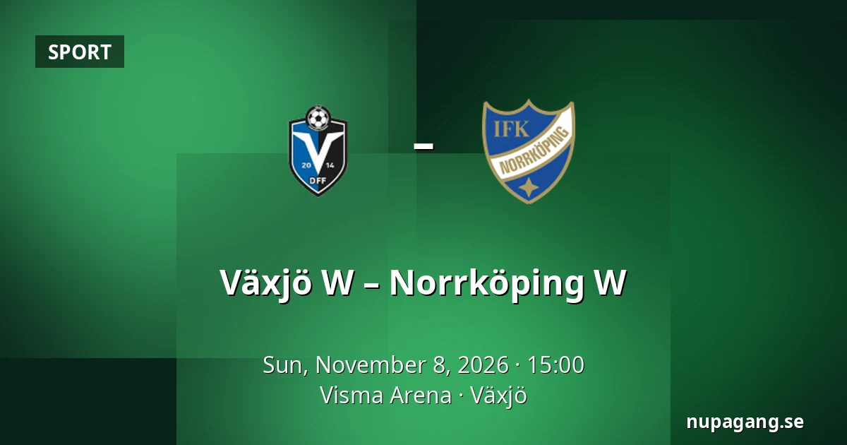 Växjö W – Norrköping W — Visma Arena, Växjö