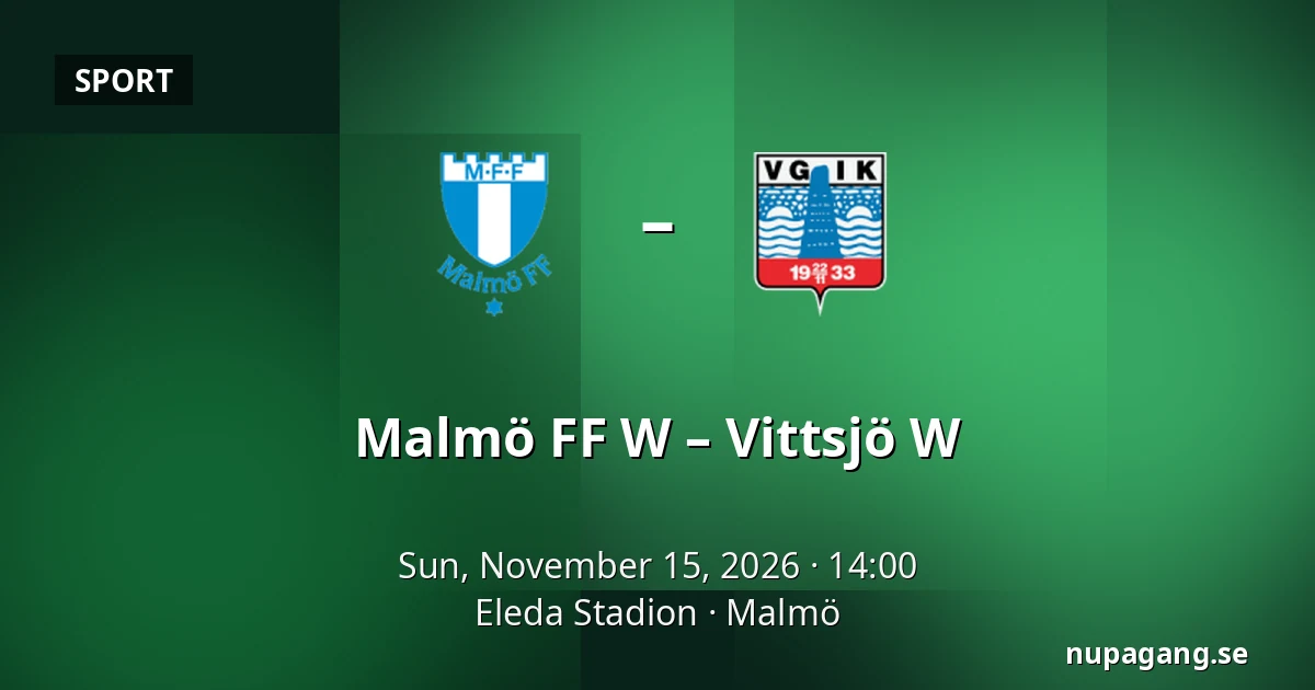 Malmö FF W – Vittsjö W — Eleda Stadion, Malmö