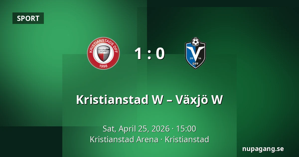 Kristianstad W – Växjö W — Kristianstad Arena, Kristianstad