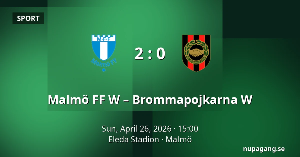 Malmö FF W – Brommapojkarna W — Eleda Stadion, Malmö