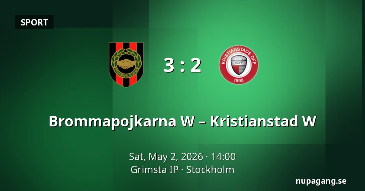 Brommapojkarna W – Kristianstad W — Grimsta IP, Stockholm