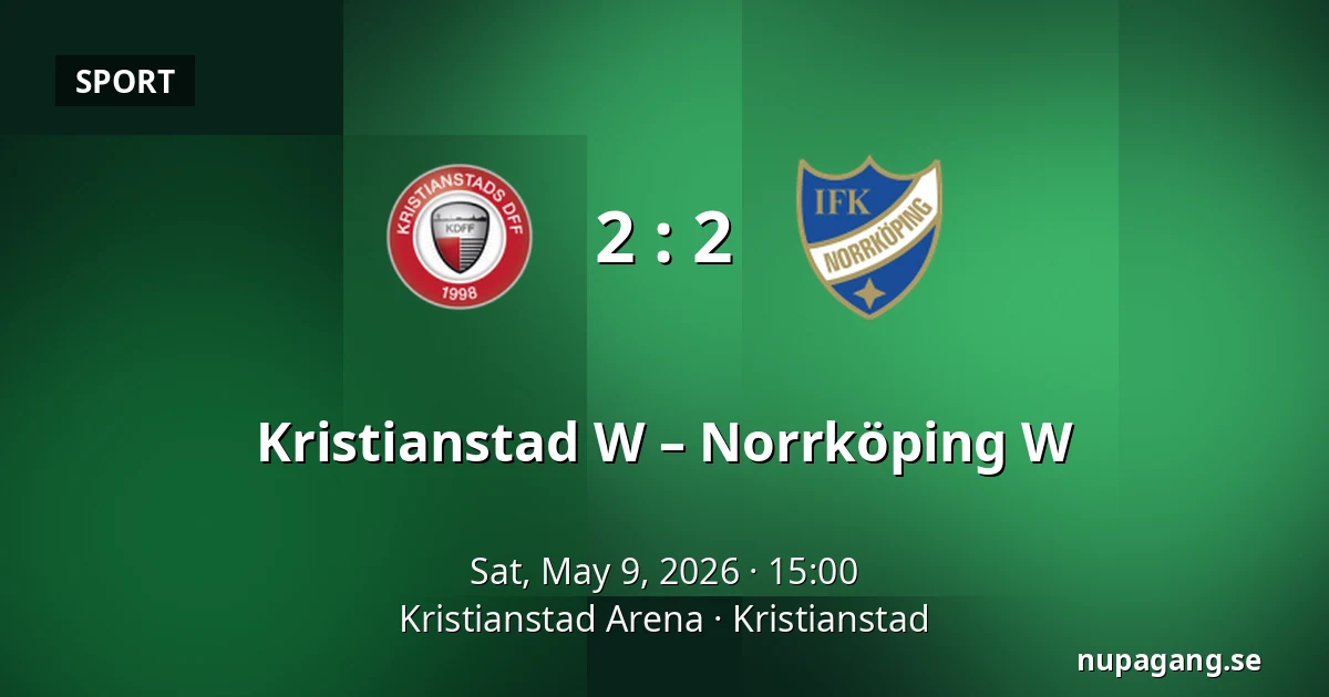 Kristianstad W – Norrköping W — Kristianstad Arena, Kristianstad