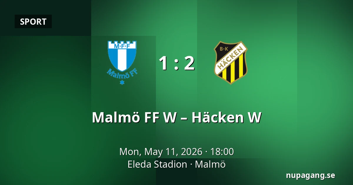 Malmö FF W – Häcken W — Eleda Stadion, Malmö