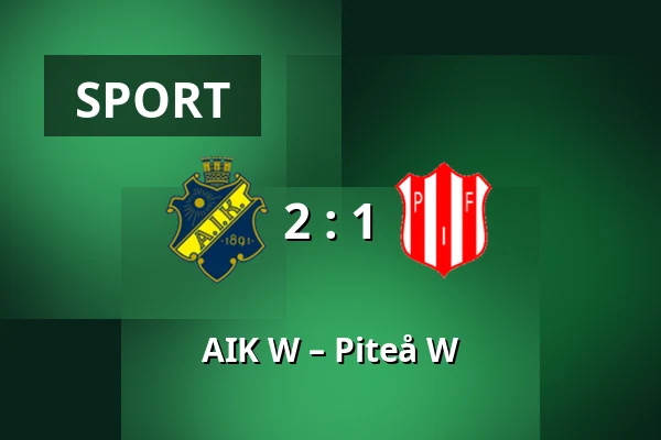 AIK W – Piteå W — Skytteholms IP, Solna