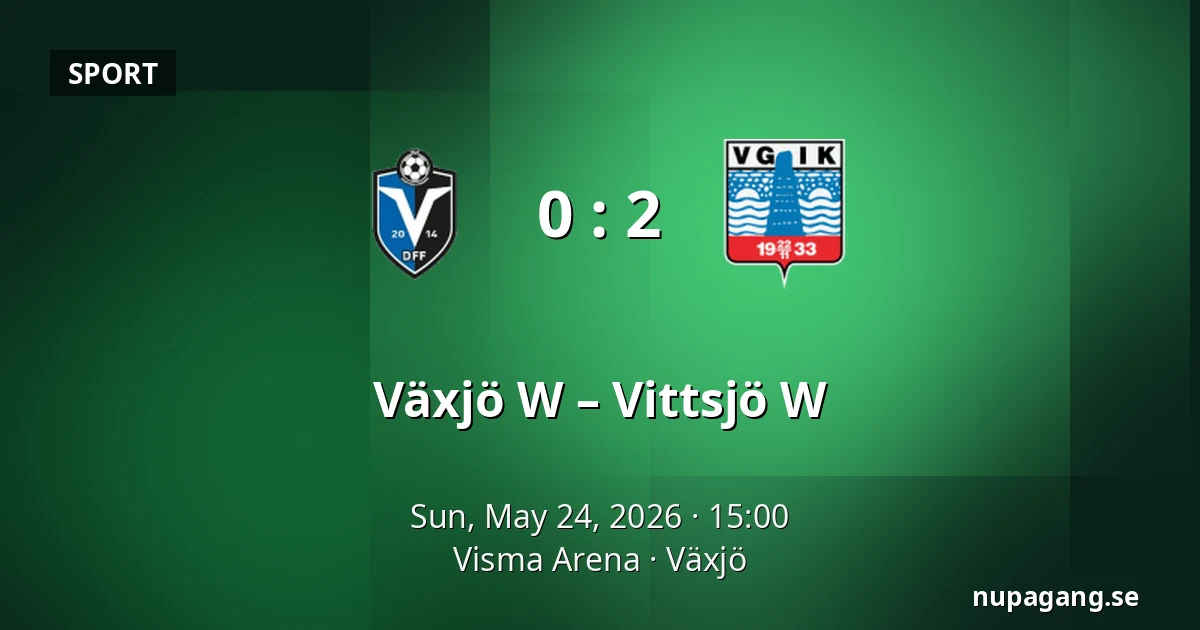 Växjö W – Vittsjö W — Visma Arena, Växjö