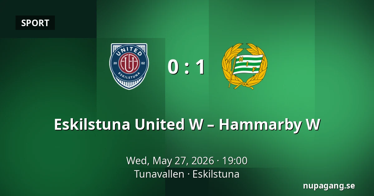 Eskilstuna United W – Hammarby W — Tunavallen, Eskilstuna