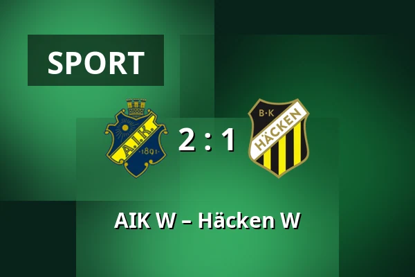 AIK W – Häcken W — Skytteholms IP, Solna