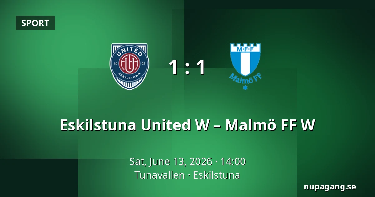 Eskilstuna United W – Malmö FF W — Tunavallen, Eskilstuna