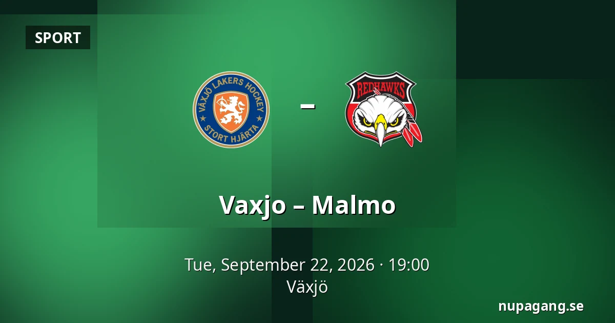 Vaxjo – Malmo — Växjö