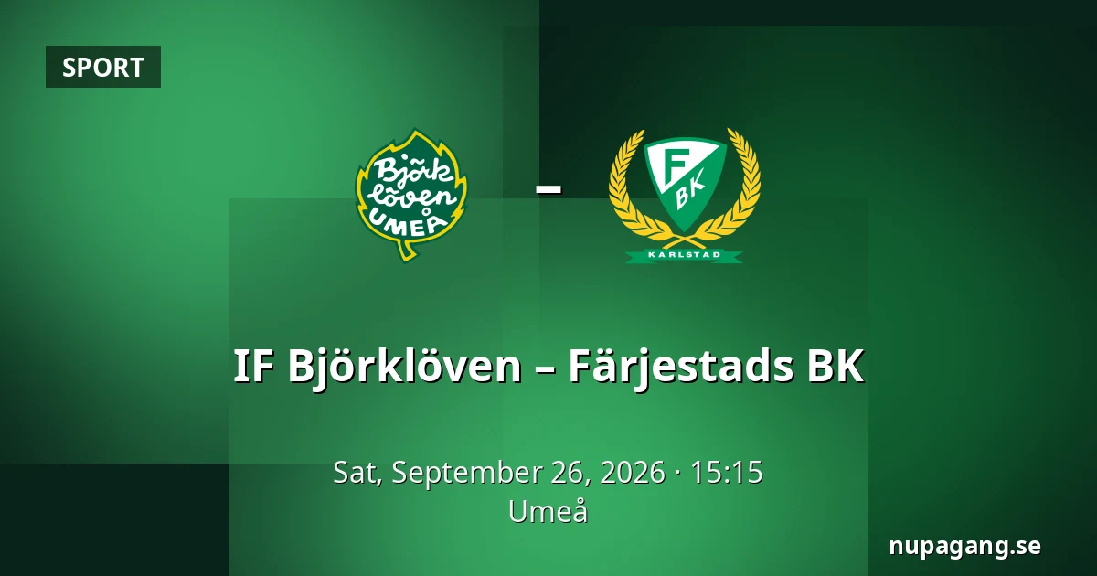 IF Bjorkloven – Farjestad — Umeå