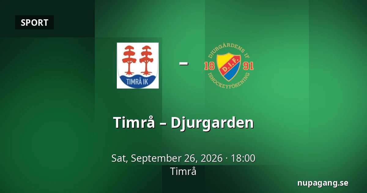 Timrå – Djurgarden — Timrå