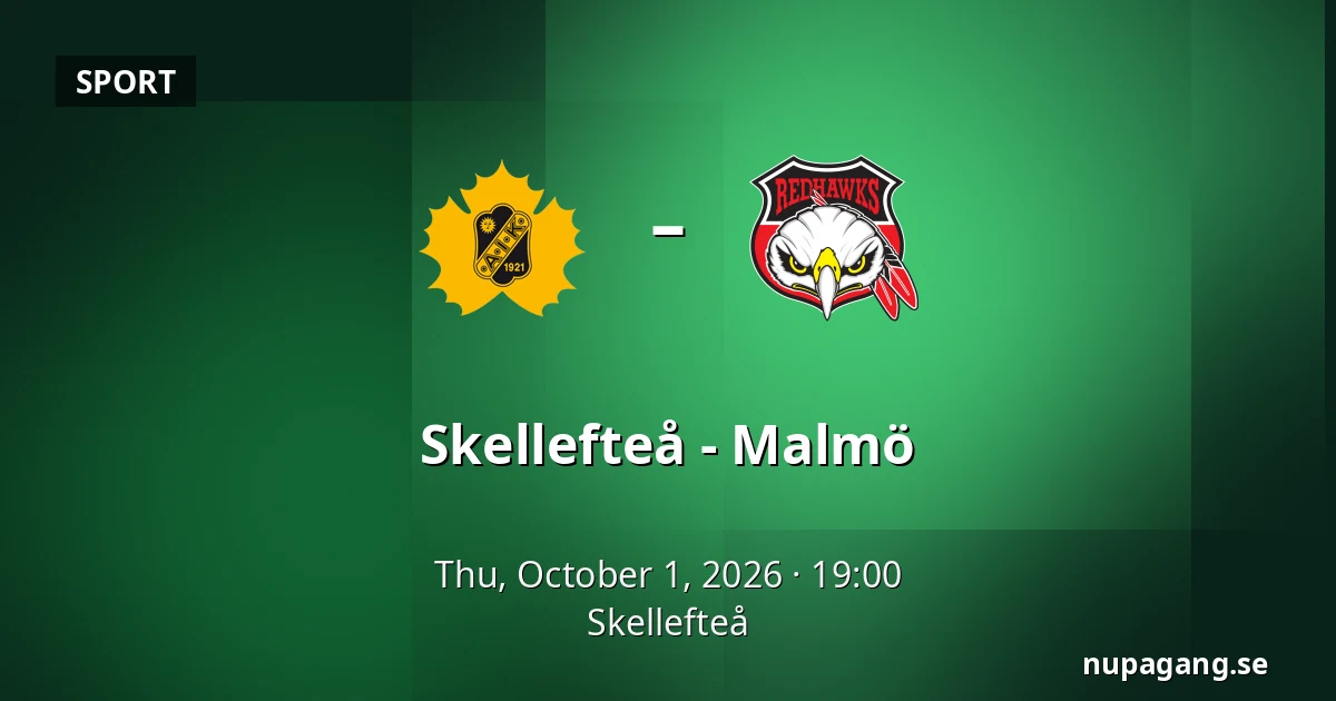Skellefteå – Malmo — Skellefteå