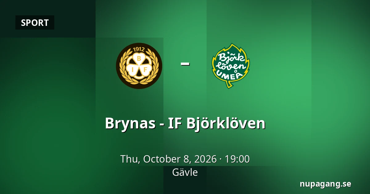 Brynas – IF Bjorkloven — Gävle