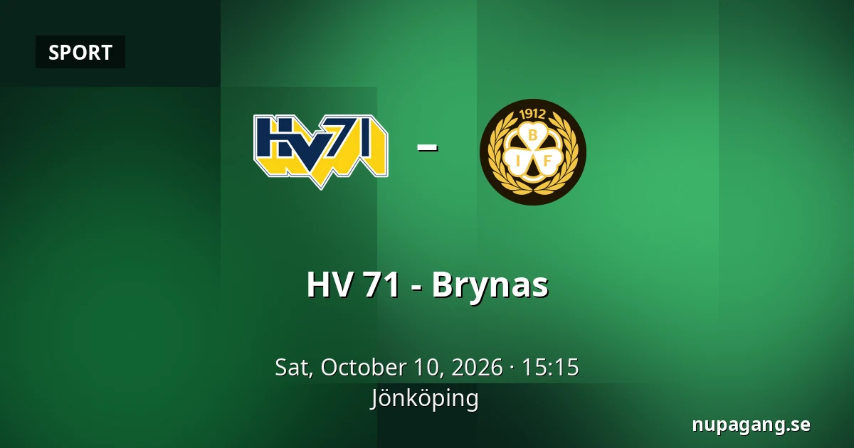 HV 71 – Brynas — Jönköping