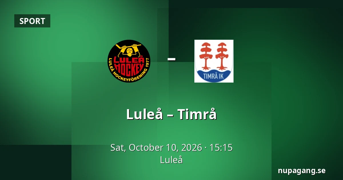 Luleå – Timrå — Luleå