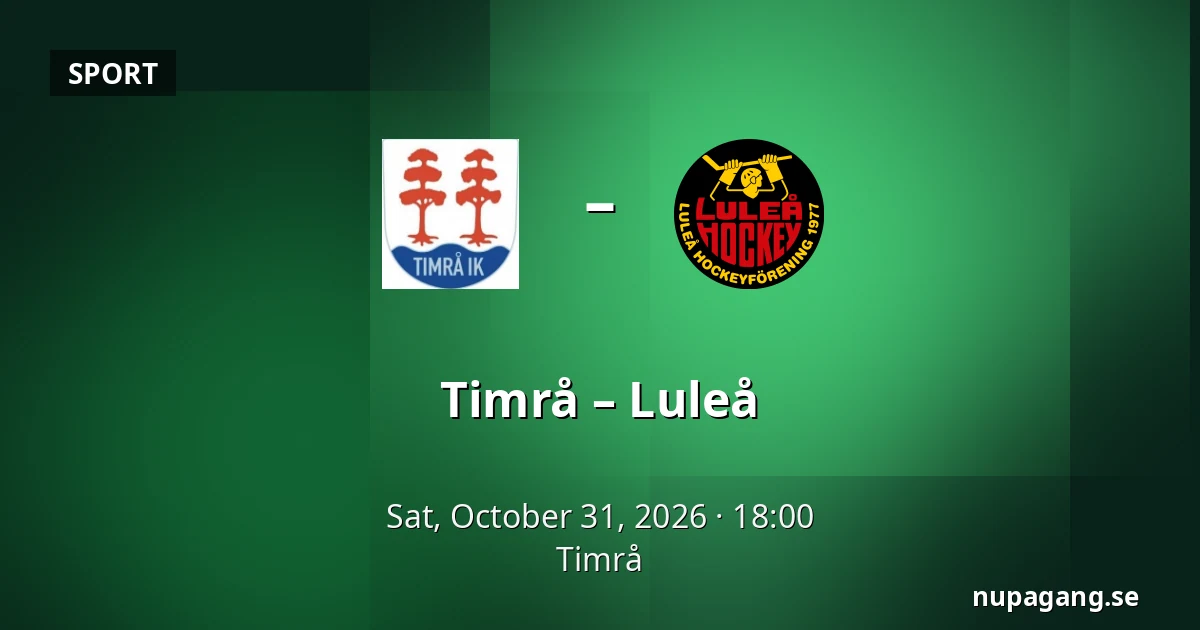 Timrå – Luleå — Timrå