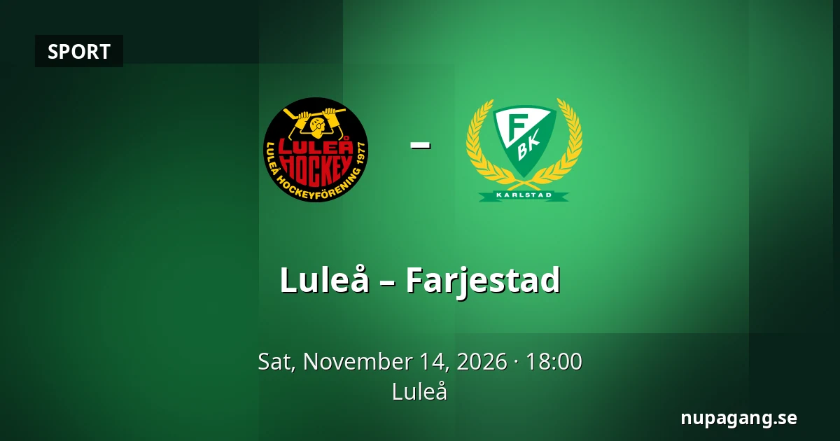 Luleå – Farjestad — Luleå