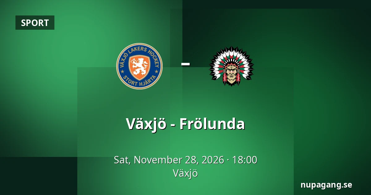 Vaxjo – Frölunda — Växjö