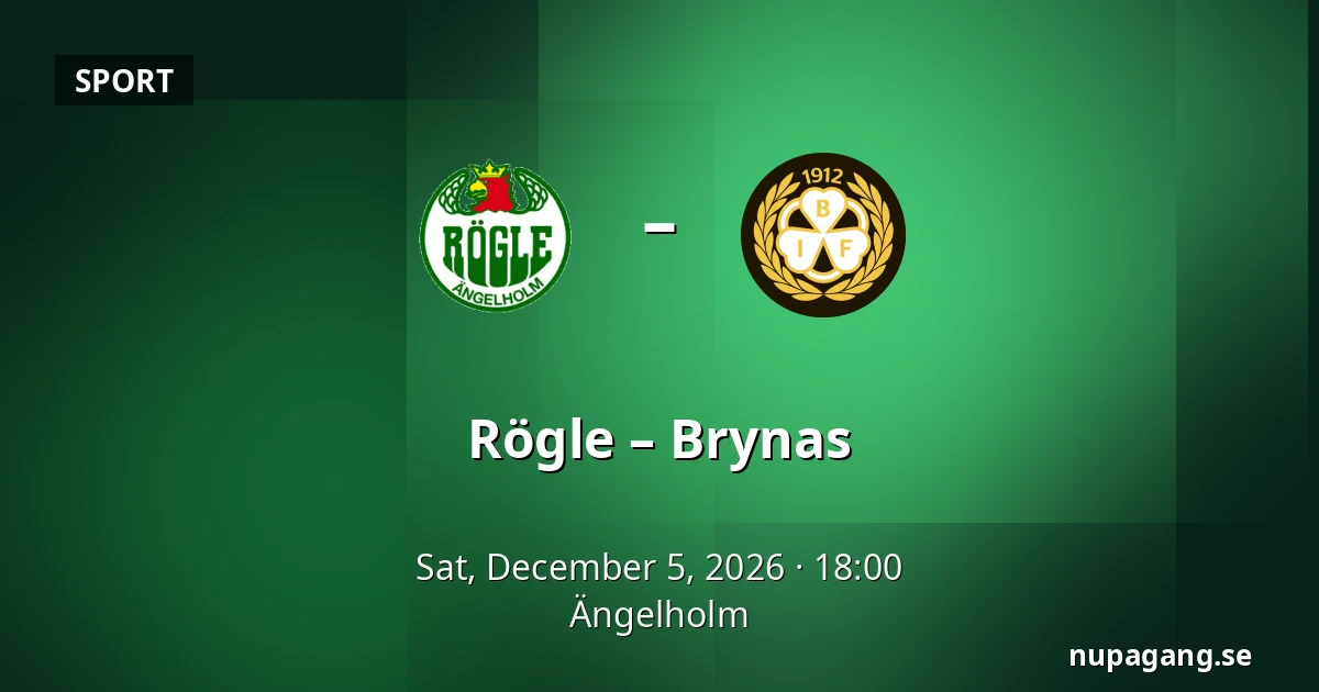 Rögle – Brynas — Ängelholm