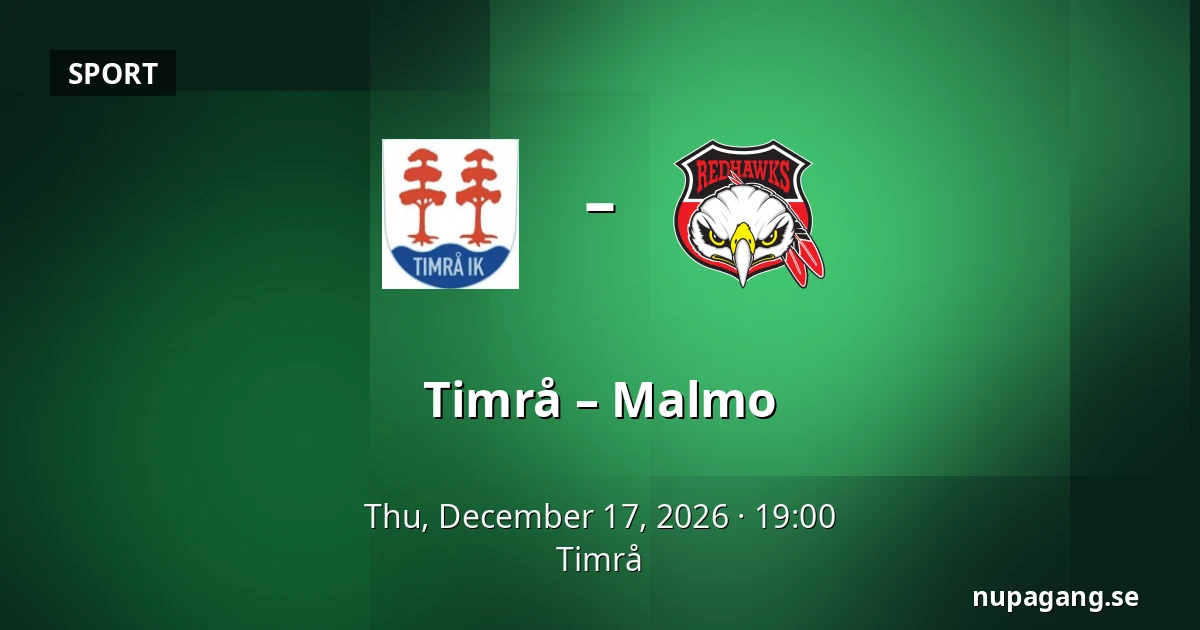 Timrå – Malmo — Timrå