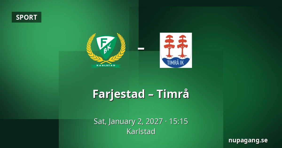 Farjestad – Timrå — Karlstad