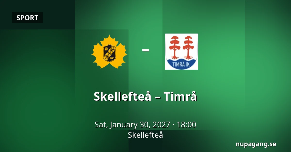 Skellefteå – Timrå — Skellefteå