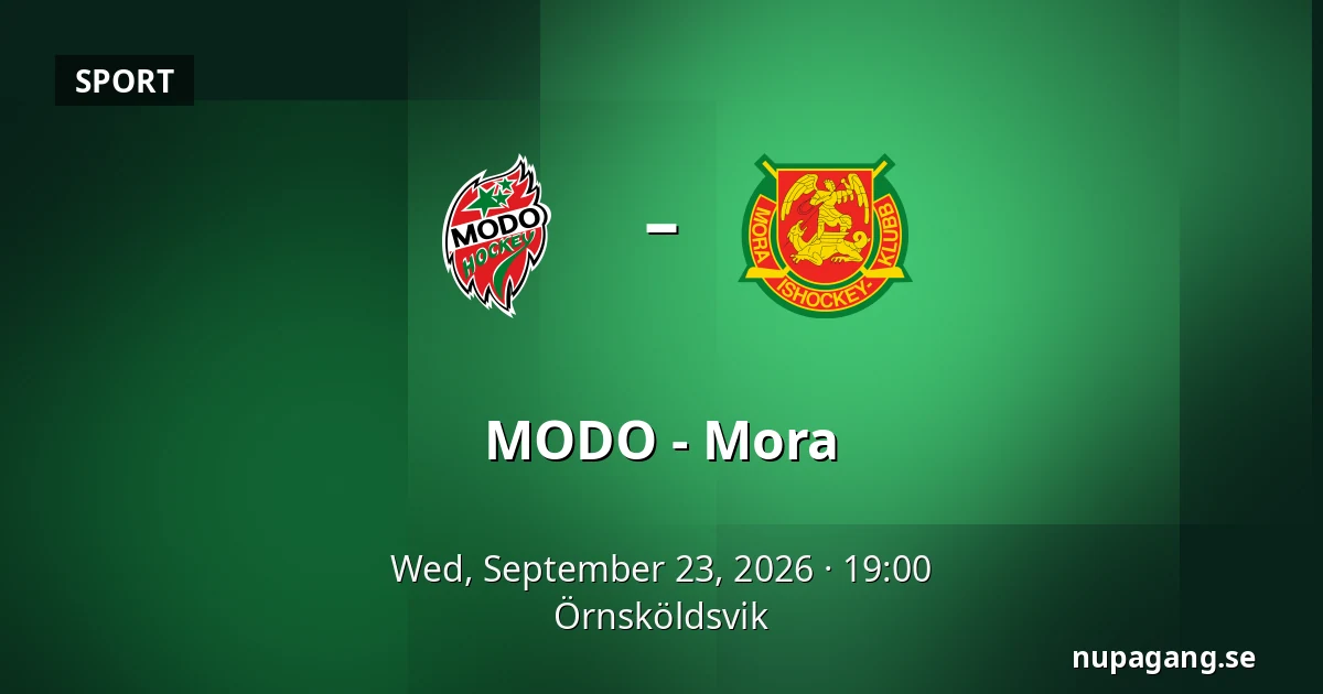 MODO – Mora — Örnsköldsvik