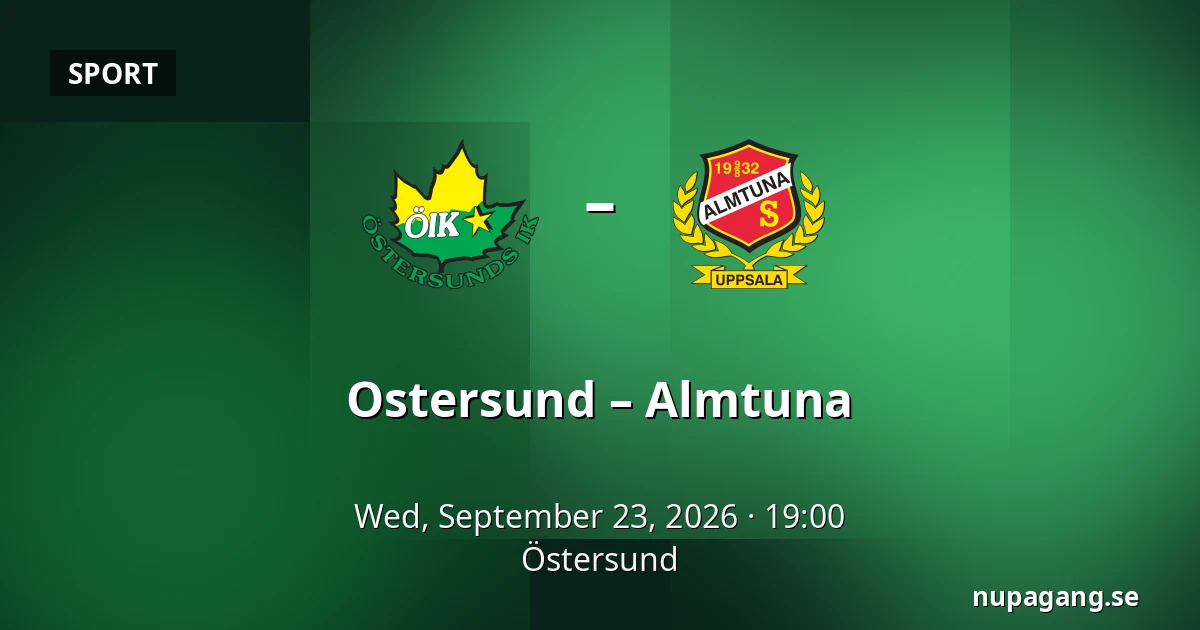 Ostersund – Almtuna — Östersund