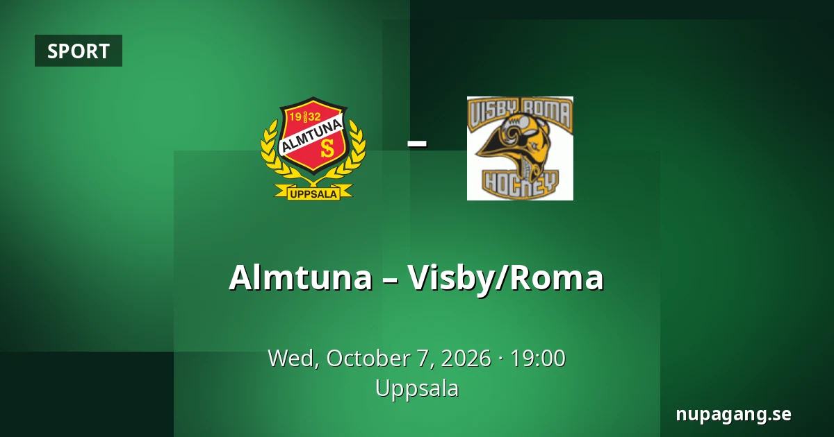 Almtuna – Visby/Roma — Uppsala