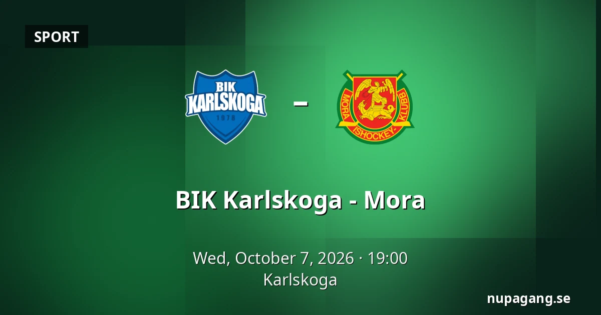 BIK Karlskoga – Mora — Karlskoga
