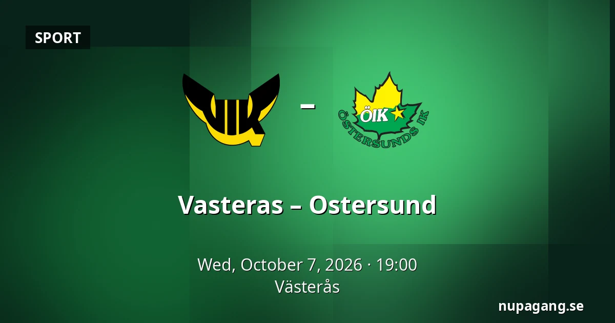 Vasteras – Ostersund — Västerås