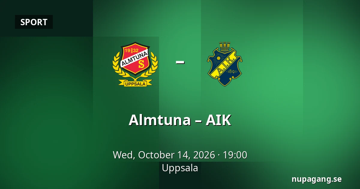 Almtuna – AIK — Uppsala