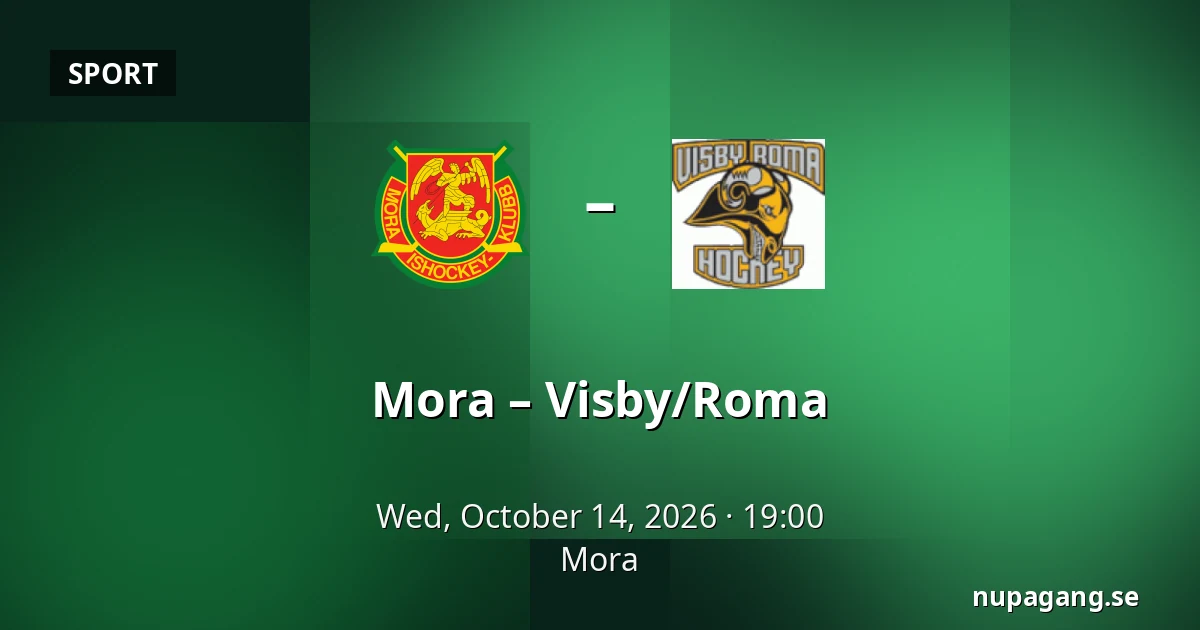 Mora – Visby/Roma — Mora