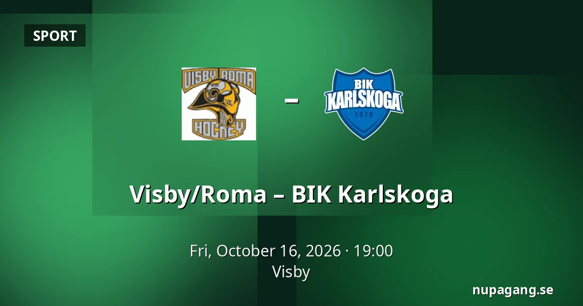 Visby/Roma – BIK Karlskoga — Visby