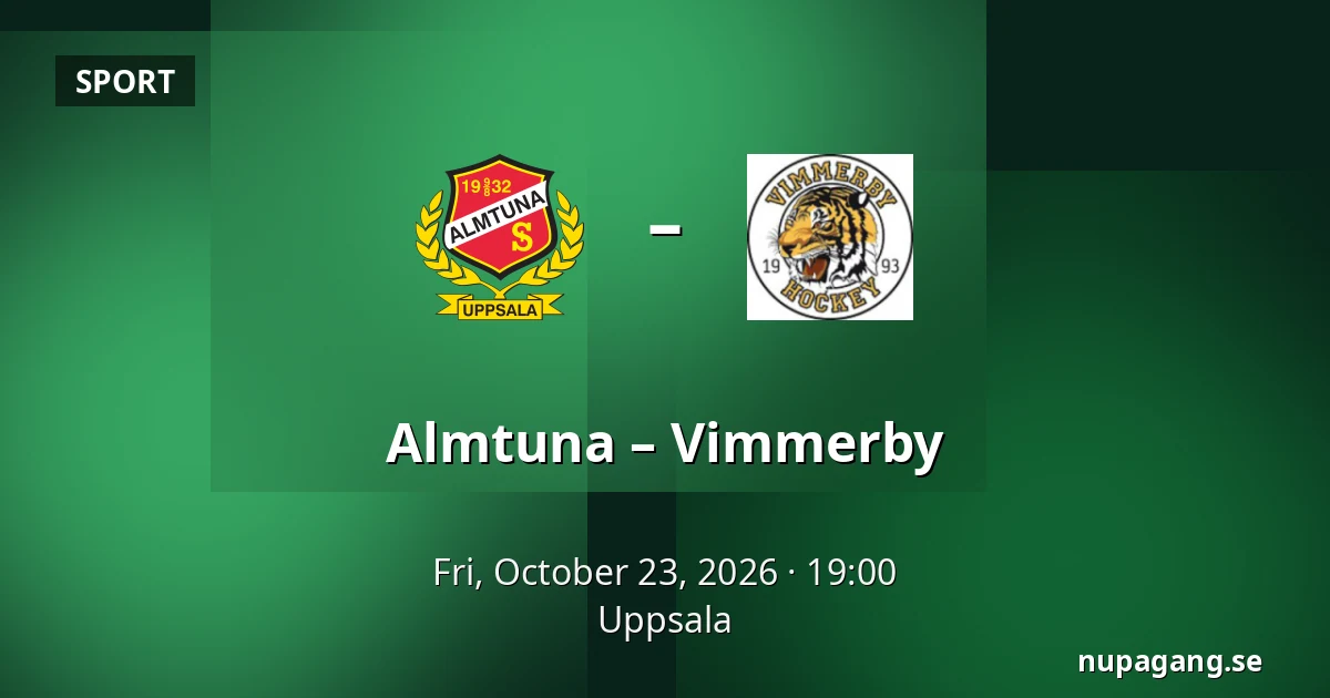 Almtuna – Vimmerby — Uppsala