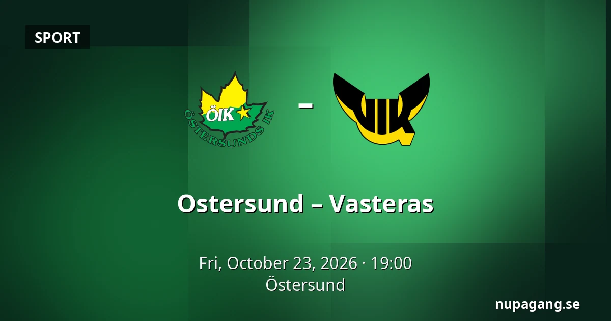 Ostersund – Vasteras — Östersund