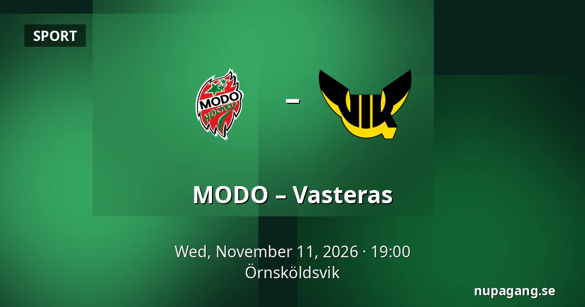 MODO – Vasteras — Örnsköldsvik