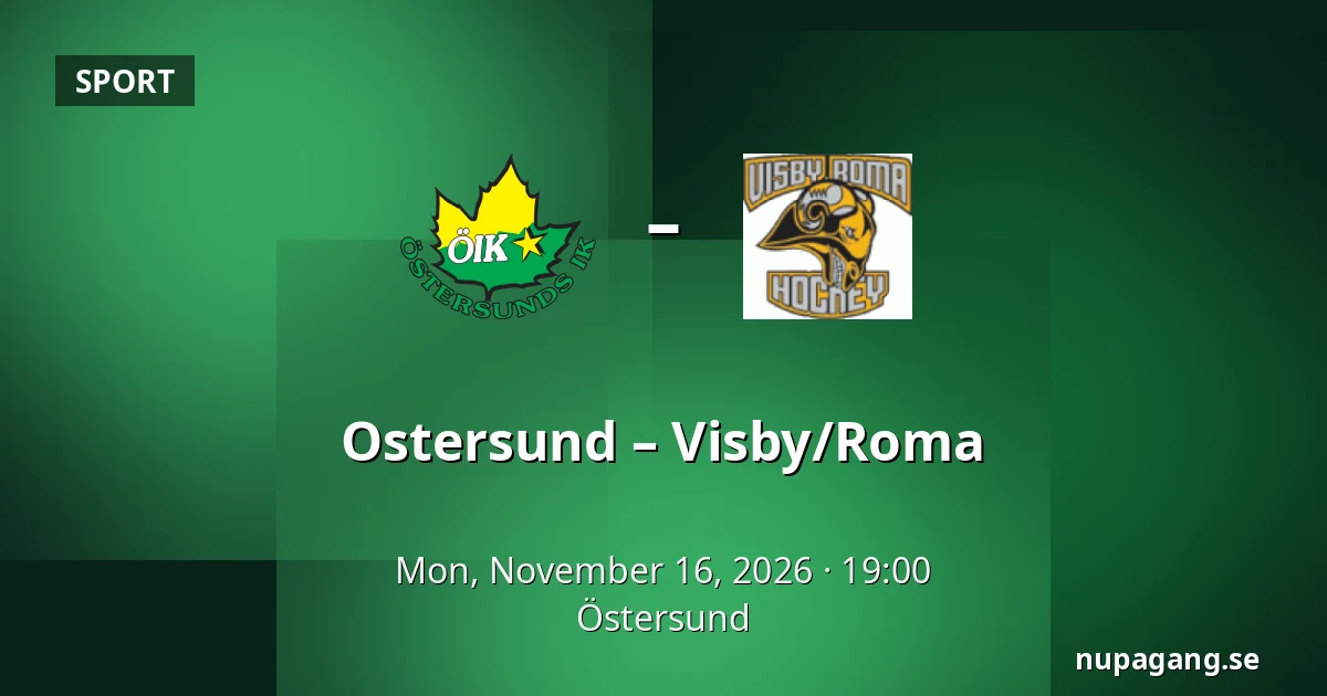 Ostersund – Visby/Roma — Östersund