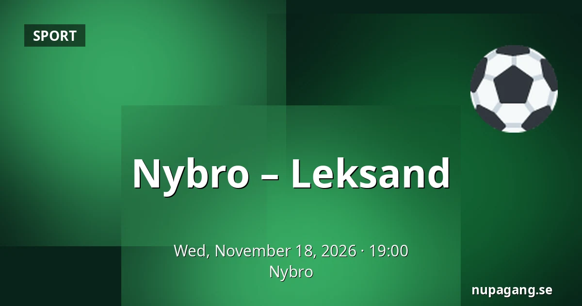 Nybro – Leksand — Nybro