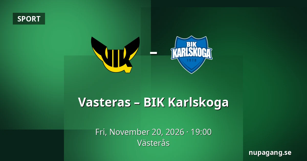 Vasteras – BIK Karlskoga — Västerås