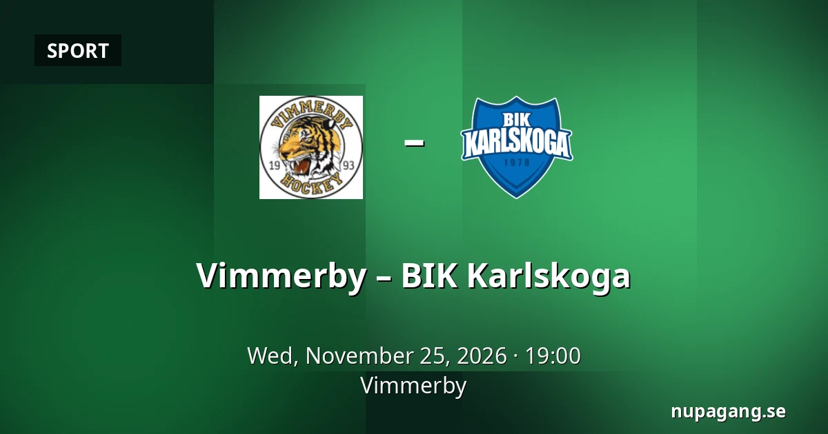 Vimmerby – BIK Karlskoga — Vimmerby