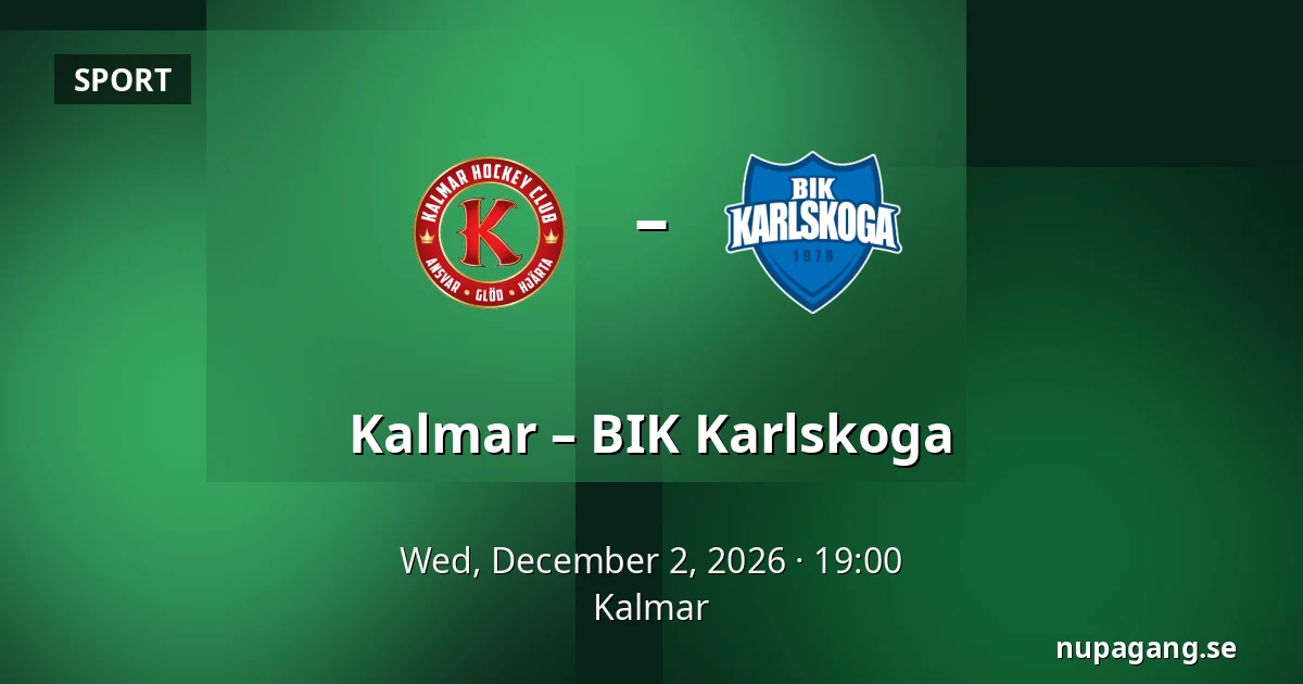 Kalmar – BIK Karlskoga — Kalmar