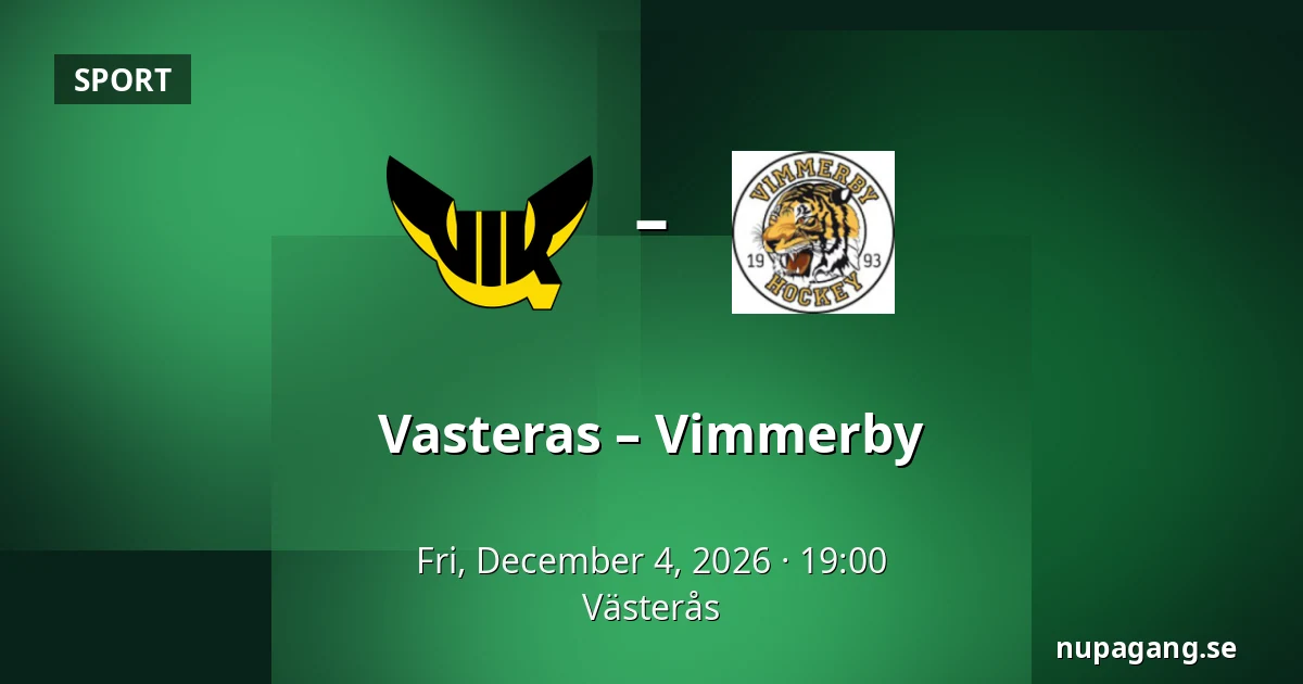 Vasteras – Vimmerby — Västerås