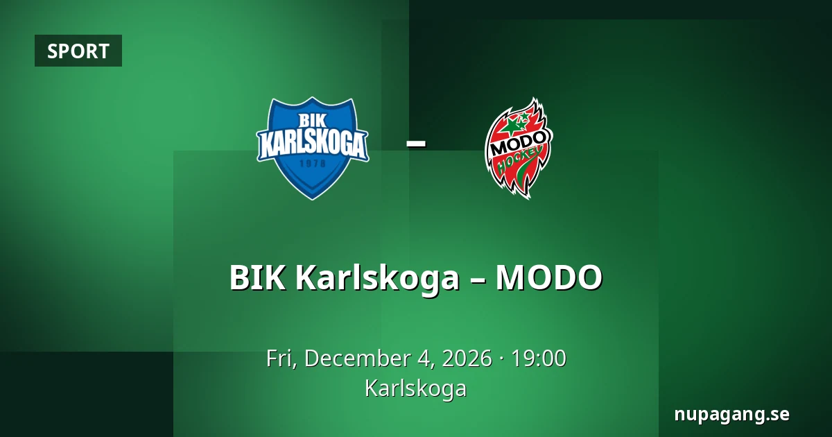 BIK Karlskoga – MODO — Karlskoga