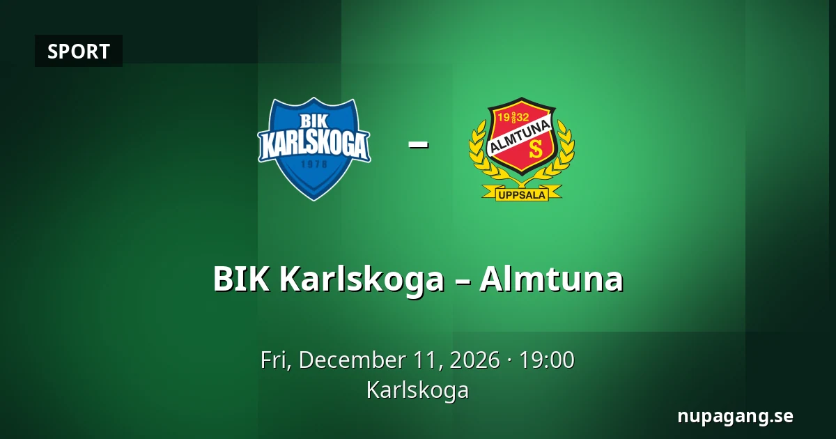 BIK Karlskoga – Almtuna — Karlskoga