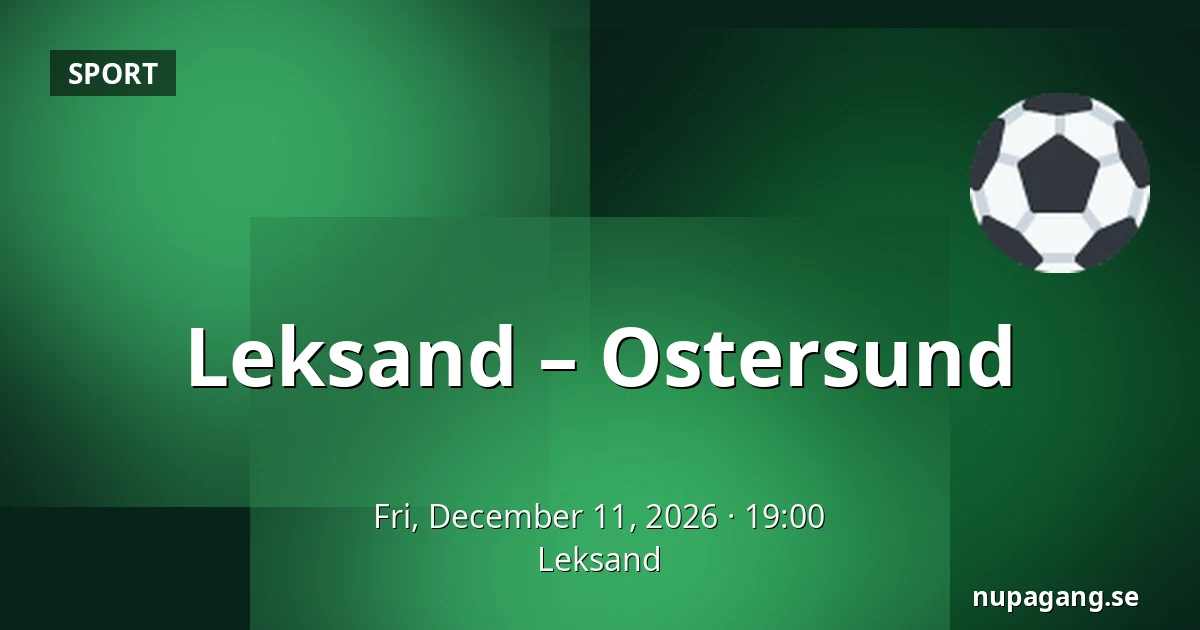 Leksand – Ostersund — Leksand